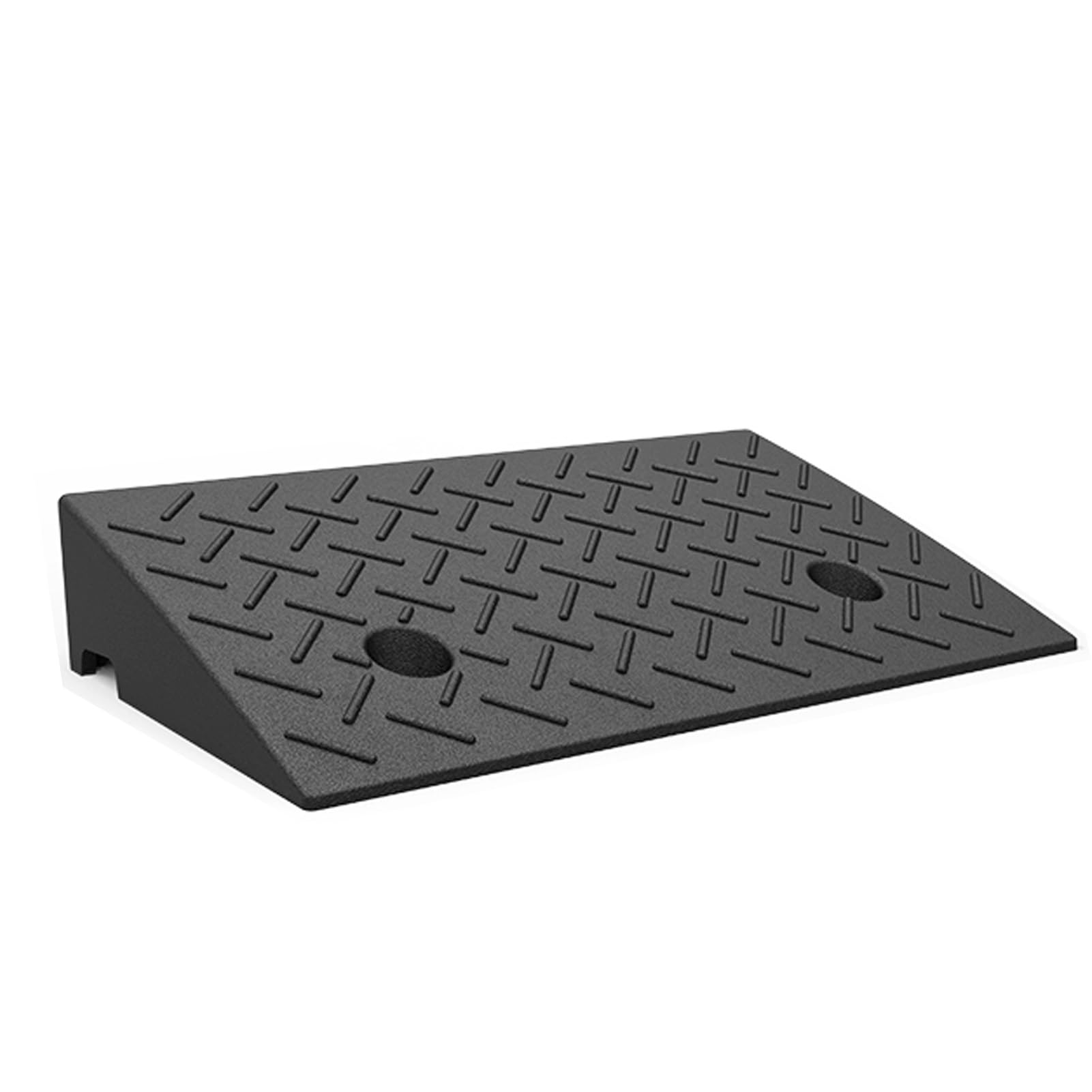 Rubber Kerb Ramp, Driveway Threshold Ramp, Step Ramp for Wheelchairs, Cars and Motorcycle(15cm/5.9inch)
