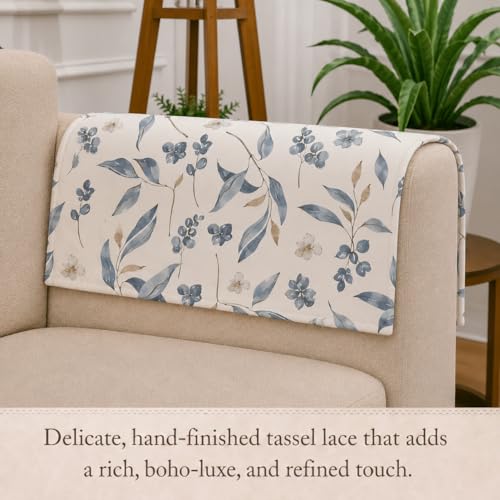 Image of STITCHNEST 'Eden Weaves Collection Series' Sofa Armrest Cover | Elegant Woven Fabric, Washable & Durable for Modern Living (18 x 22 Inches)