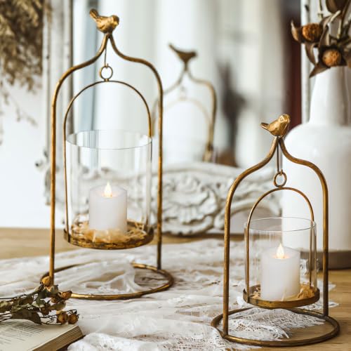 Image of 3x4 Flickering Flameless Candles Set of 2,Real Wax LED Battery Operated Candles,with Timer,4 inch Flameless Candles with Remote,for Holiday Home Decor,White