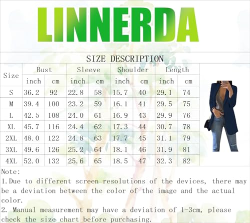 Women Solid Color Open Front Blazer Lapel Collar Work Cardigan Long Sleeve Casual Jackets with Pockets3