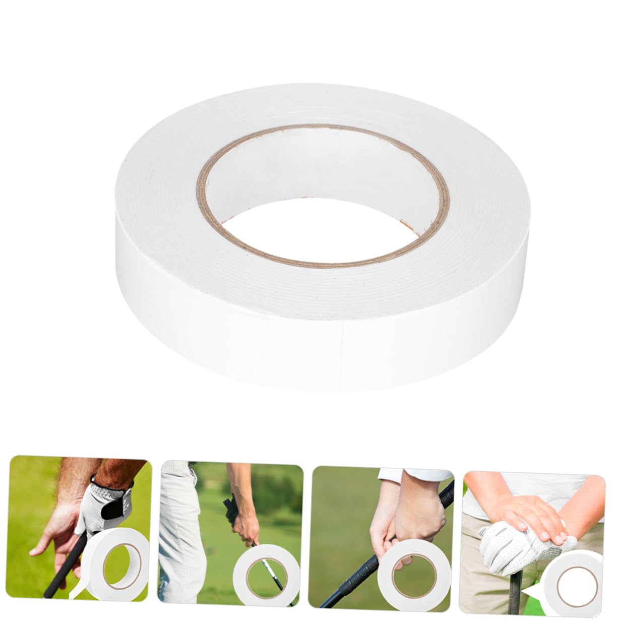 Gogogmee Golf Grip Tape Solvent Double-Sided Tape for Golfing Racket Non-Slip Golfing Tape Golfing Tape Wrapper Wear-Resistant Tape for Golfing Accessories