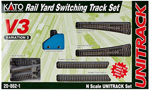Kato USA Model Train Products V3 UNITRACK Rail Yard Switching Set Kato USA Model Train Products V3 UNITRACK Rail Yard Switching Set