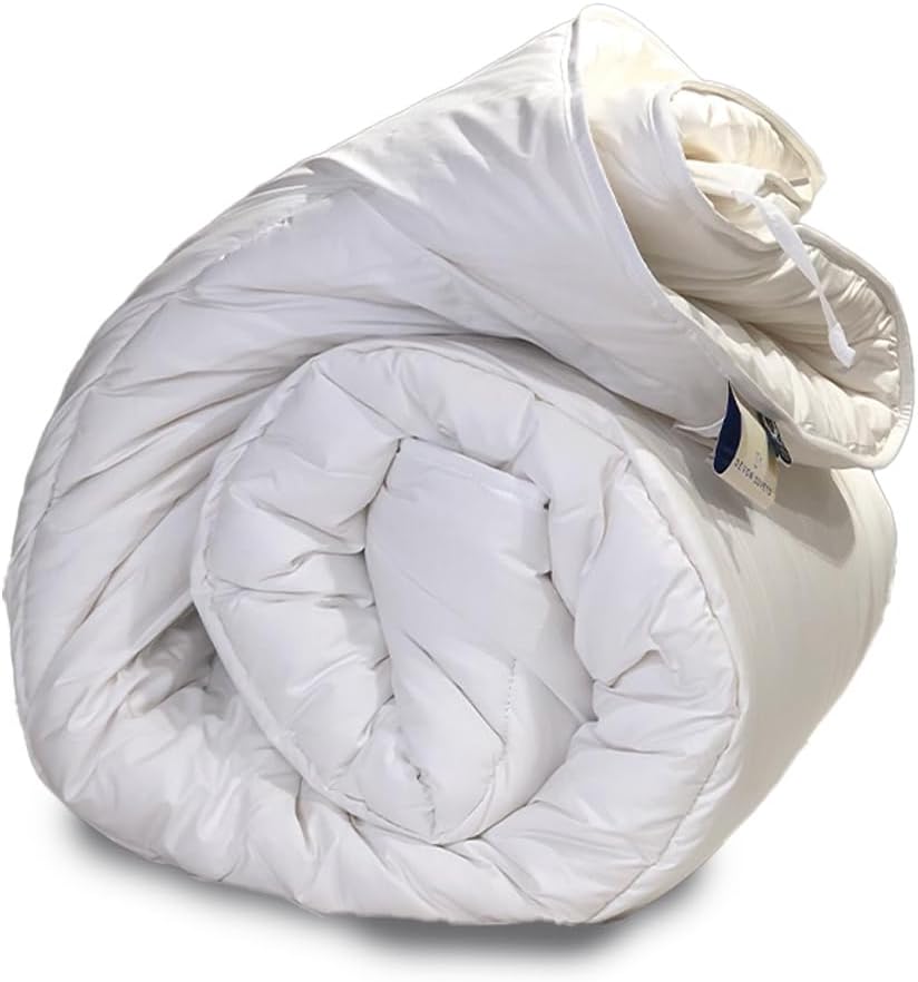 Medium Weight Wool Duvet King Size – 600gsm, 8-14 Tog, 100% Natural British Wool, Hypoallergenic, Breathable, Temperature Regulating, All-Season Comfort, Handcrafted in the UK