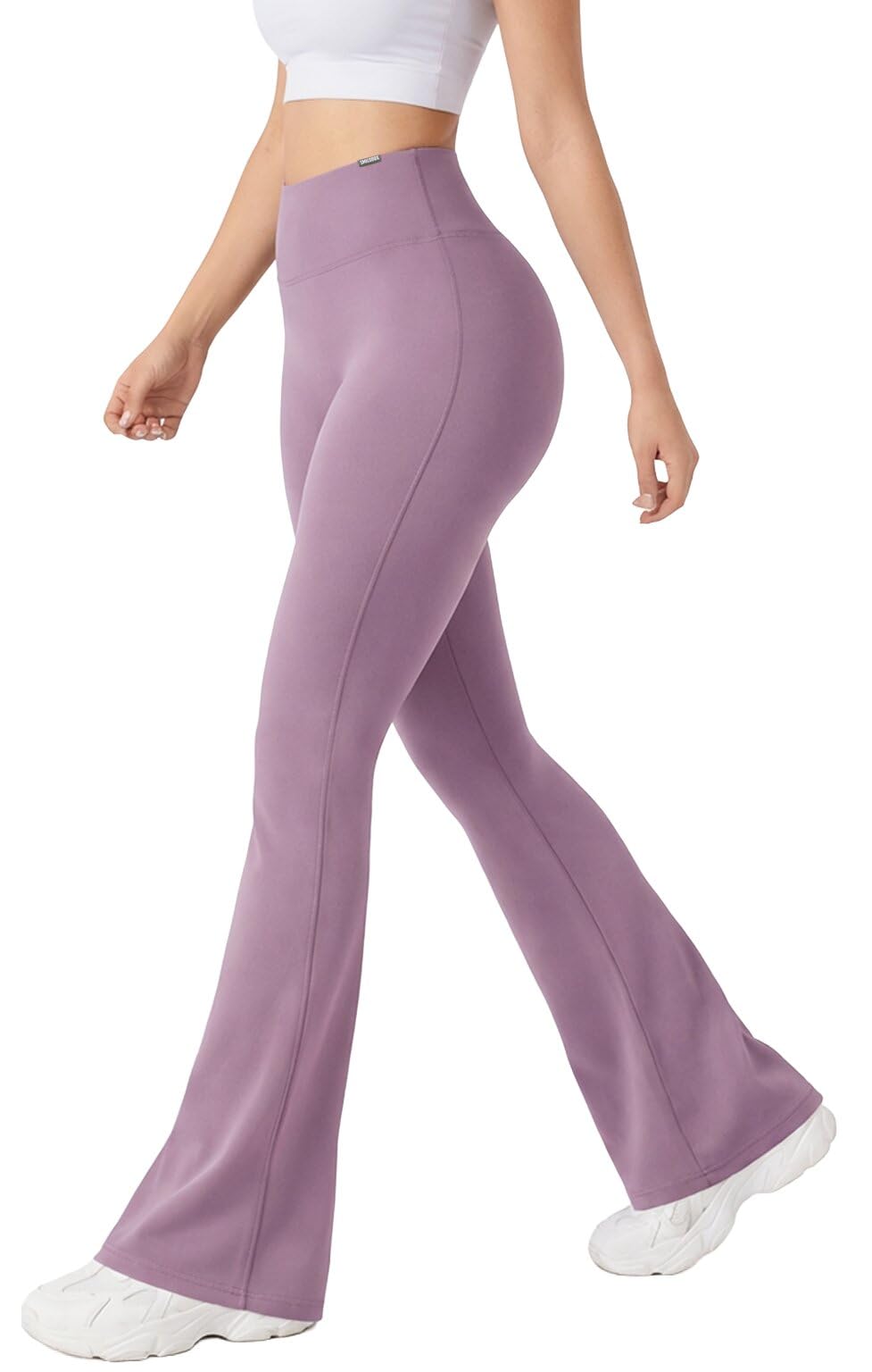 SMILODOX Schlaghose Leggings Damen Loreen, Flared Seamless Sportleggings, Slim Fit Booty Yogahose, Sporthose Blickdicht, Elastische Fitnessleggings für Workout, Gym, Yoga & Alltag