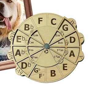 Zqkimzi Drewniane Koło Kwintowe MLN52EOJ6