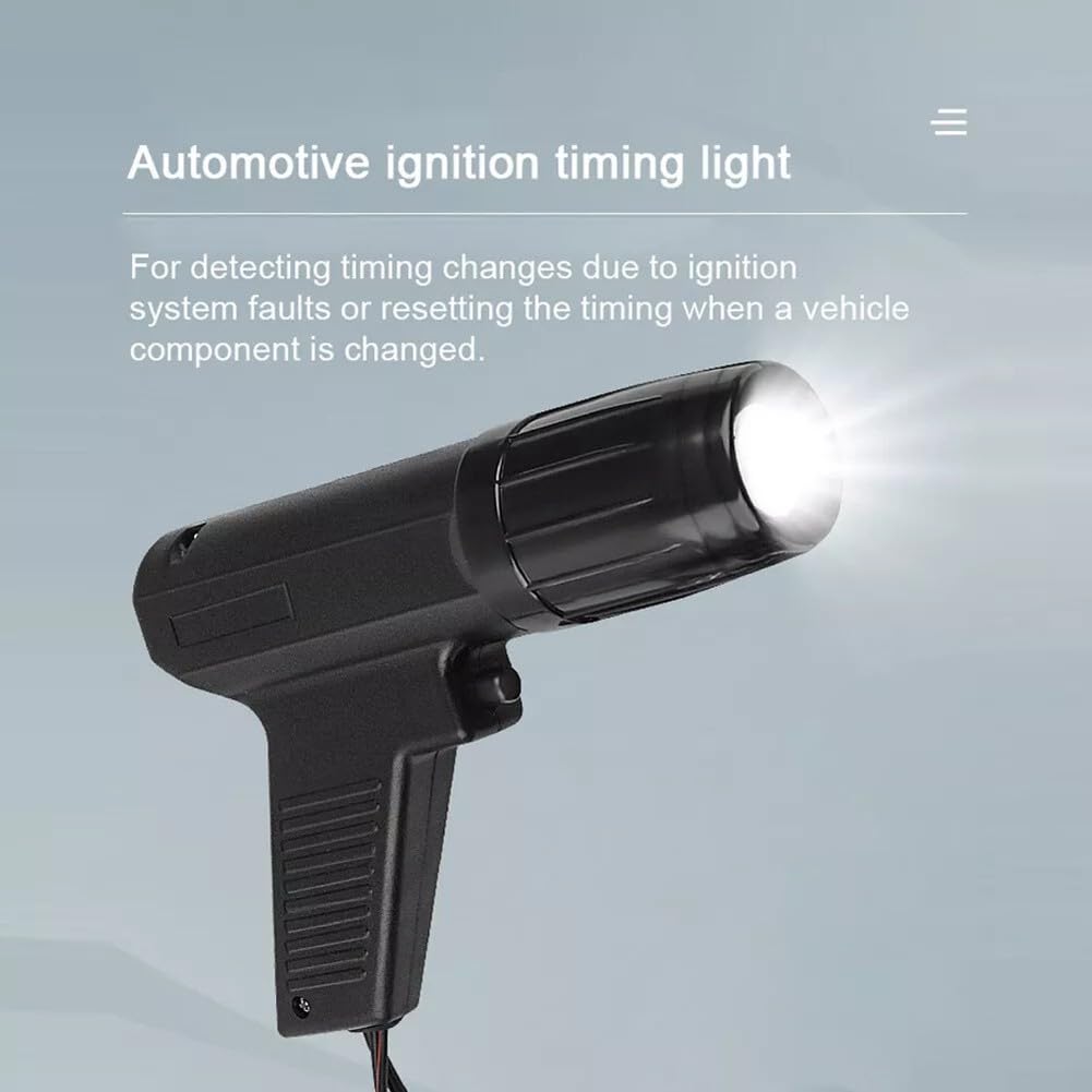 Strumento di sincronizzazione di accensione stroboscopica, 12 V, dispositivo automobilistico per identificare rapidamente i cambiamenti di temporizzazione nei motori di auto e moto