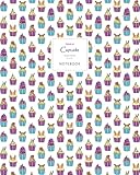 Cupcake Notebook - Ruled Pages - 8x10 Notizbuch - Large (White)