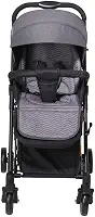 Maxi Baby Carrinho De Bebê Passeio 2 em 1 Vira Balanço Maximo, Cinto 5 Pontos, Assento Reclinável, Capota Retrátil, Cesto Porta Objetos, Rodas Dianteiras 360° (Até 15 Kgs), Preto