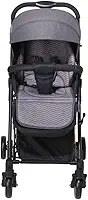 Maxi Baby Carrinho De Bebê Passeio 2 em 1 Vira Balanço Maximo, Cinto 5 Pontos, Assento Reclinável, Capota Retrátil, Cesto Porta Objetos, Rodas Dianteiras 360° (Até 15 Kgs), Preto