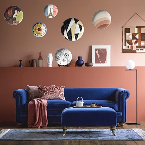 Qgcc Simple Dandelion Flower Decorative Plates Ceramic Wall Hanging Painting Classic Black And White Plate Handmade Wedding Gifts Porcelain Plate #TOP4