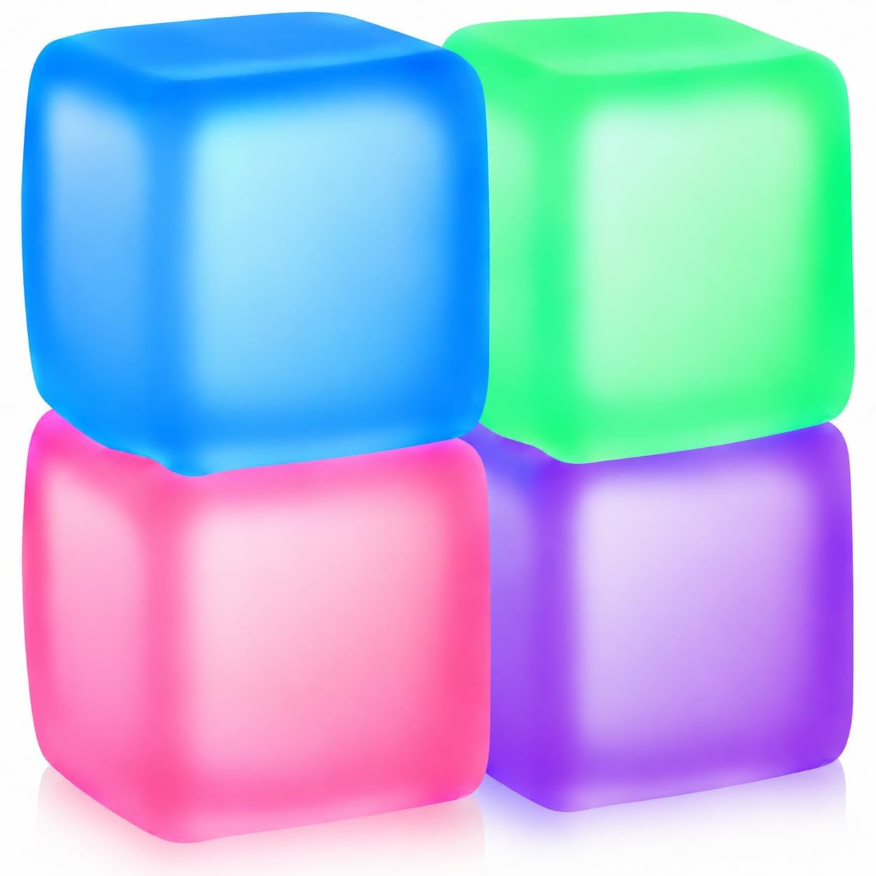 4 Pack Nice Stress Ice Cubes, Slow Rising Squishy Cubes for Stress Relief â image 1