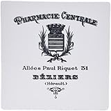 3dRose 8 X 8 X 0.25 French Vintage Pharmacy Ad Mouse Pad (mp_109346_1)