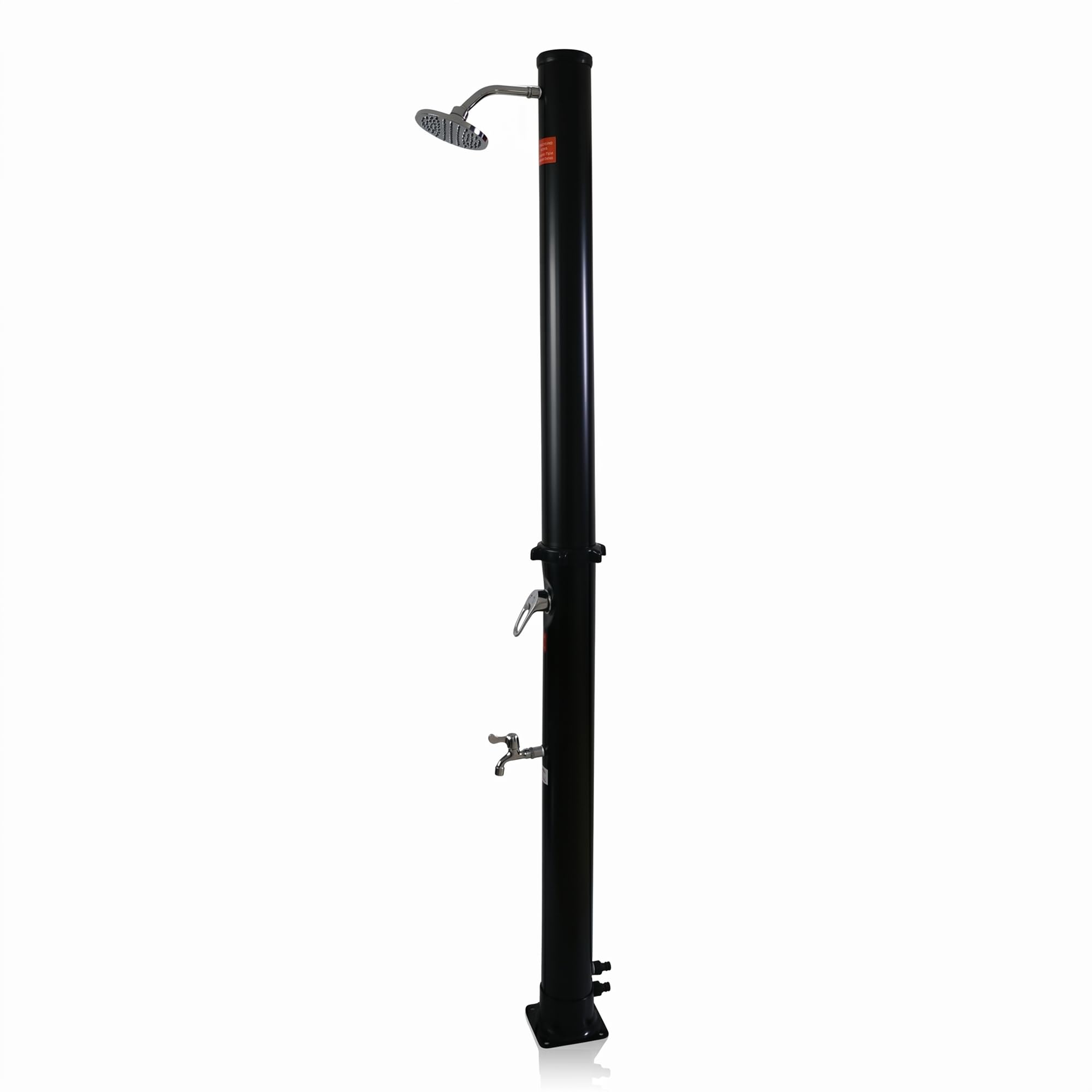 Mucola Solardusche Gartendusche mit Mischbatterie 35 Liter 218 cm Schwarz