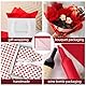BETESSIN 20 Bögen 50x70cm Seidenpapier Rot & Herz - Valentinstag Seidenpapier Verpackungsmaterial - Geschenkverpackungen für Valentinstag und Geburtstag