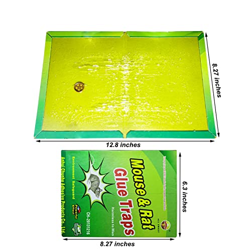 10 Pack Large Mouse Glue Traps With Enhanced Stickiness Glue Traps For Rat Rodent Cockroach And Other Household Traps Sticky Pad Board For House Indoor Outdoor #TOP3