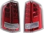 Evan-Fischer Tail Light Assembly Compatible with 2011-2013 Chrysler 300 Type 2 with Red Accent Sedan Set of 2 Passenger and Driver Side