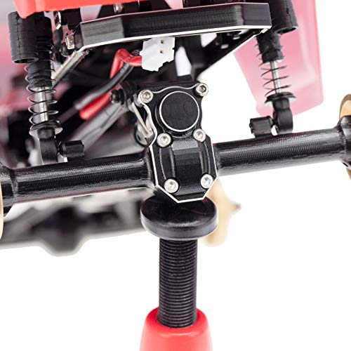 Facibom for 1/24 RC Crawler Axial SCX24 90081 AXI00002 Parts Metal Front & Rear Axle Diff Cover Upgrade Accessories