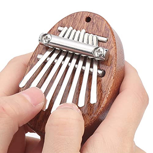 01 Piano de Dedo Kalimba portátil para Adorno de Mochila para niños y Adultos para Principiantes