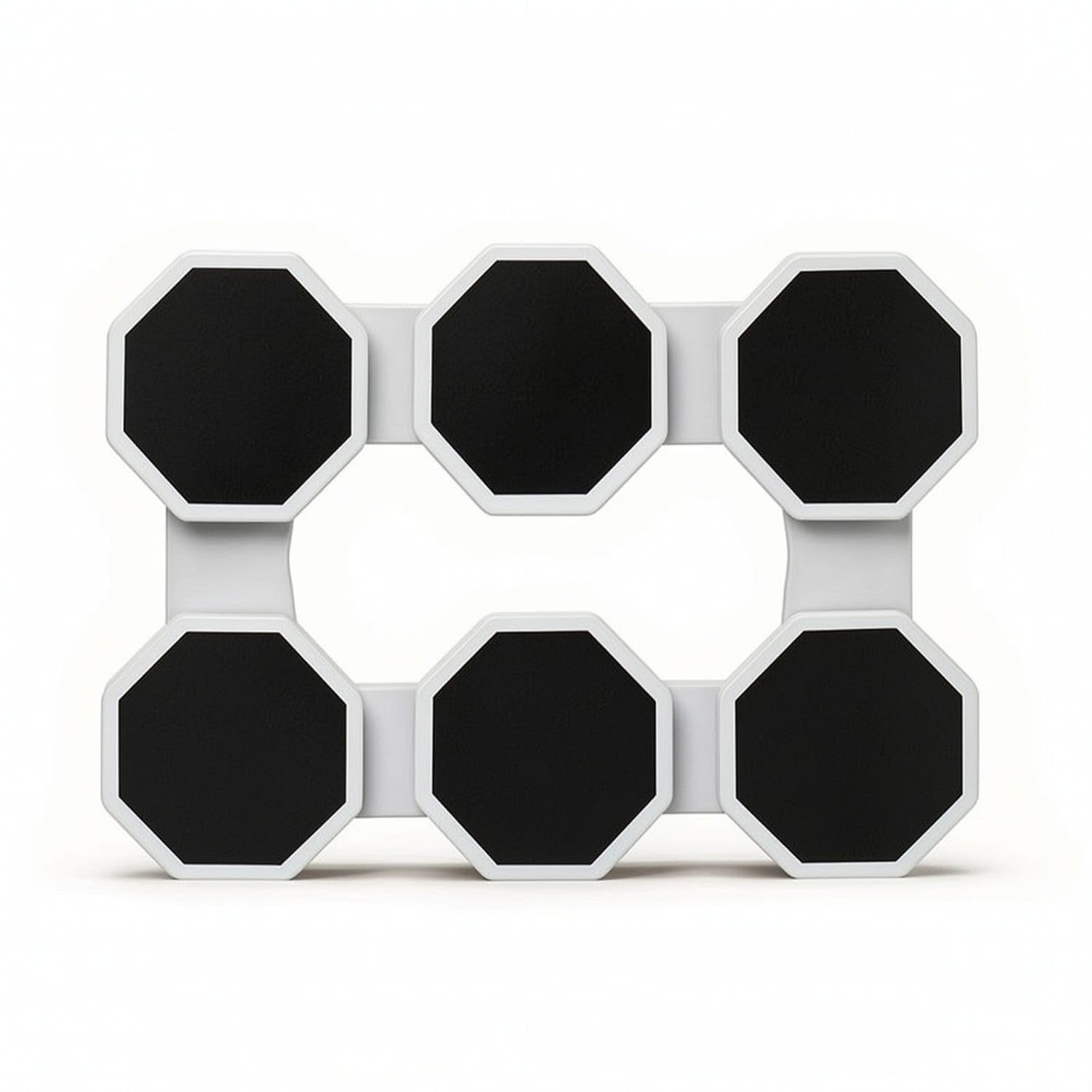 Adjustable Tray with Octagonal Plates Expandable Rotating Serving Tray with Trays Easy-to-Use Rotating Tray Low-Height for Families, Dining Table, Parties, Hot Pot, 6-Tray-image-22