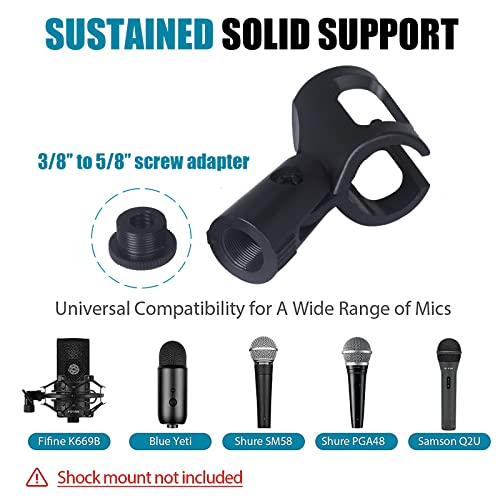 Gleam Microphone Stand - Tripod Boom Mic Stand With Carrying Bag And Screw Adapter (Tripod) #TOP5