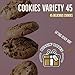 Cookie Variety Pack - Individually Wrapped Bulk Cookies (45 Count) by Bussin Boxes