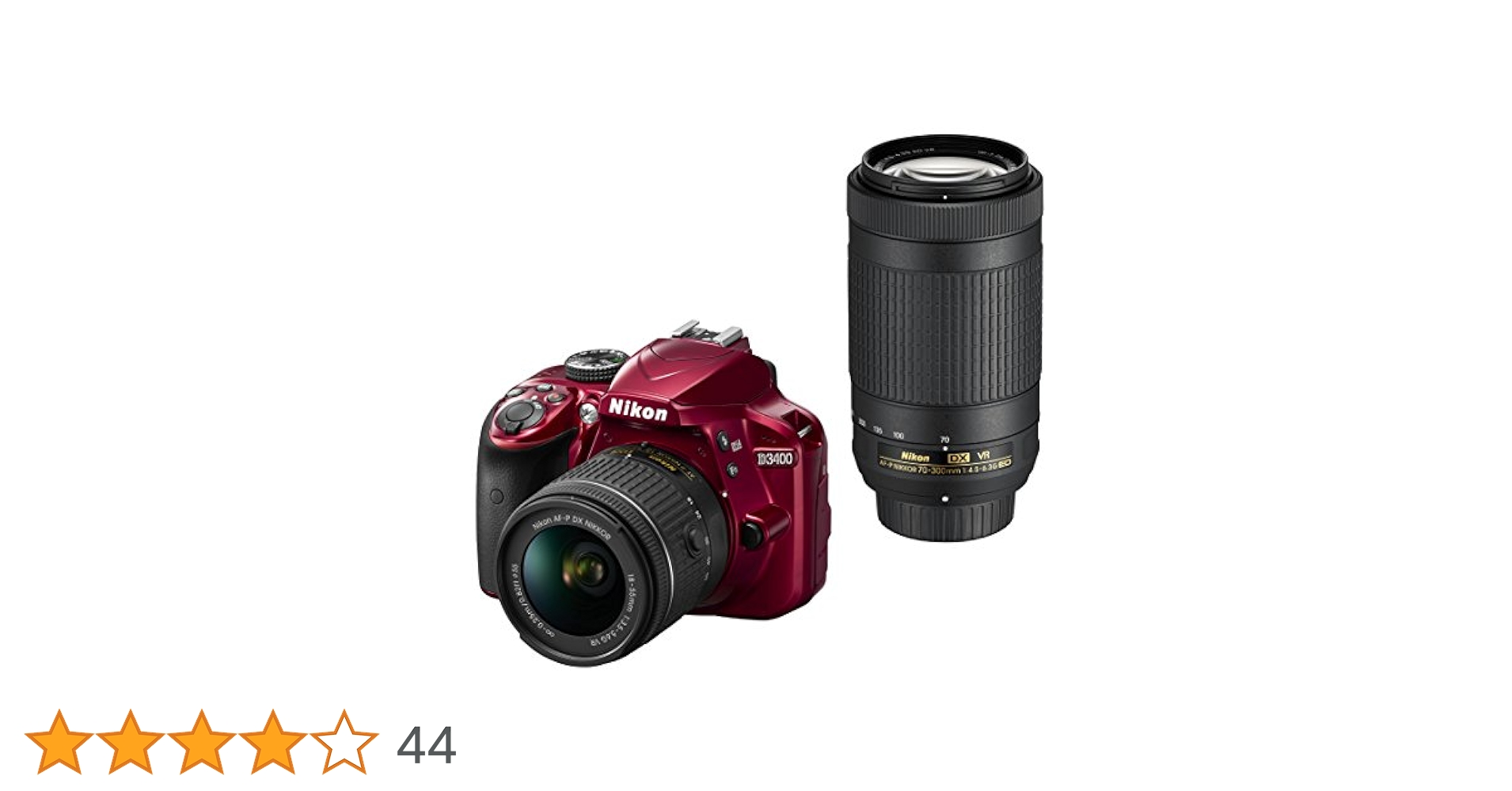 【極美品】ニコン　D3400 ダブルズームレンズキット Amazon | Nikon デジタル一眼レフカメラ D3400 ダブルズーム