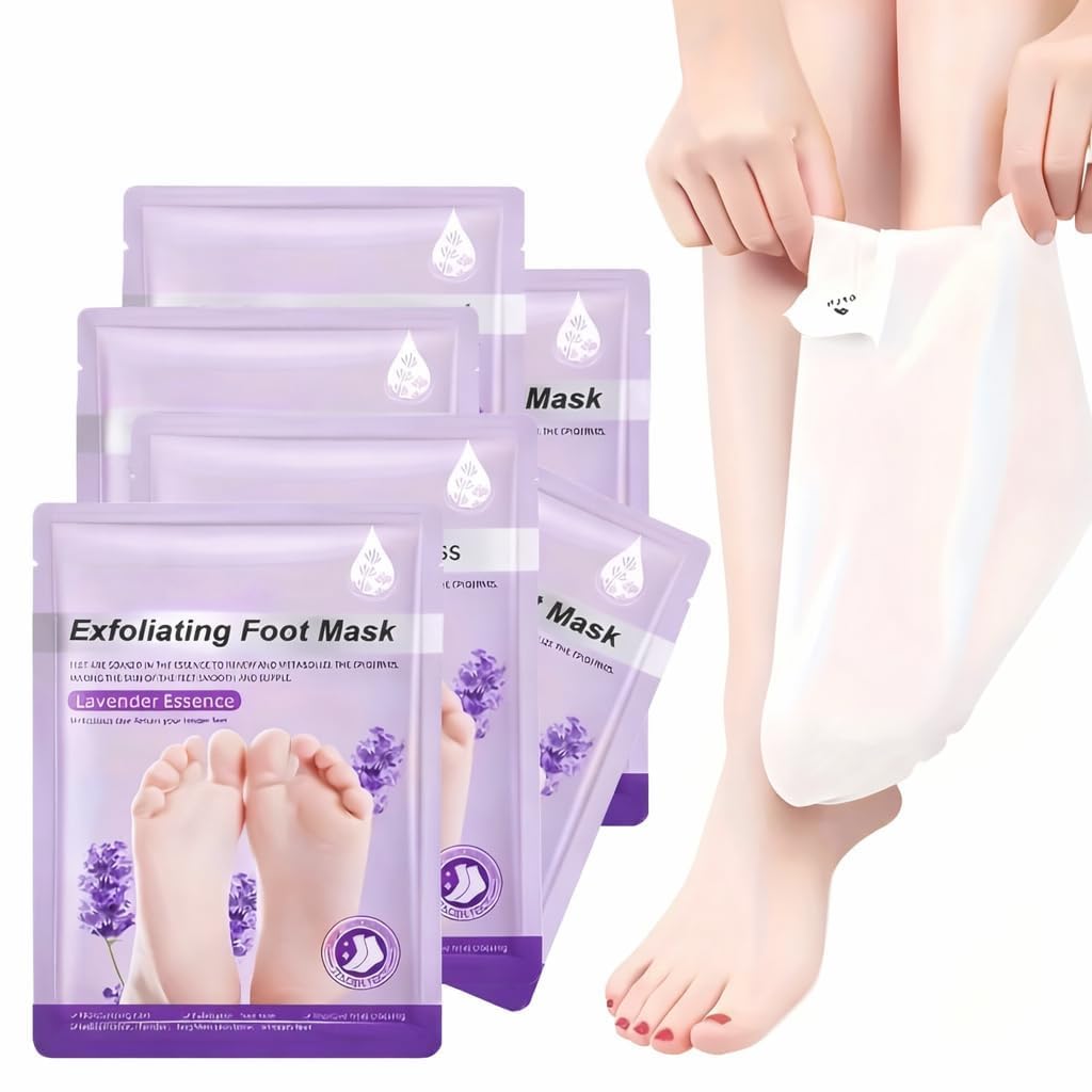 Peeling & Exfoliating Foot Mask | Reduces Dry Skin & Hard Calluses| Exfoliates,Moisturizes & Hydrates Feet | Nourishing Foot Mask | Fits Like Socks | Unisex (pack of 1)-image-40
