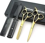 5.5 Inches Hair Scissors with Thinning Comb Hair Cutting Shears Thinning Shears set for Professional...
