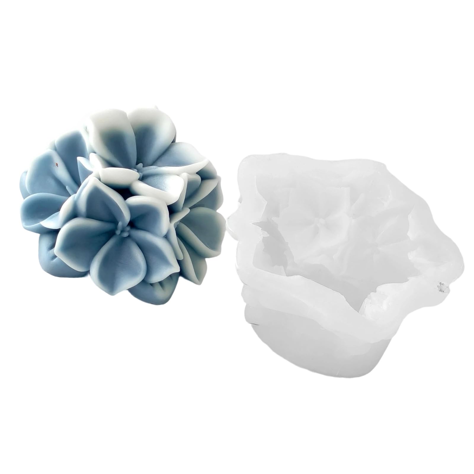 HZBB Silicone Hydrangeas Flower for Craft Baking and Chocolate Making with High Temperatures Resistance Baking Silicone