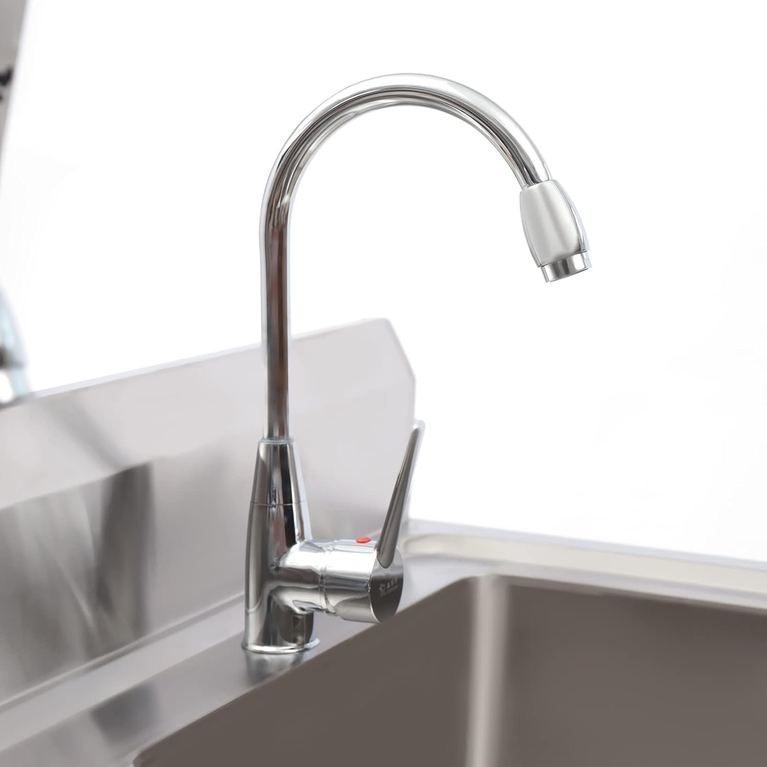 2 Compartment Utility Sink, Stainless Steel Two Bowl Kitchen Sink with Two Faucet, Freestanding Double Bowl Commercial Sink for Garage, Restaurant, Laundry Room (35.8" W x 21.3" D x 40" H)