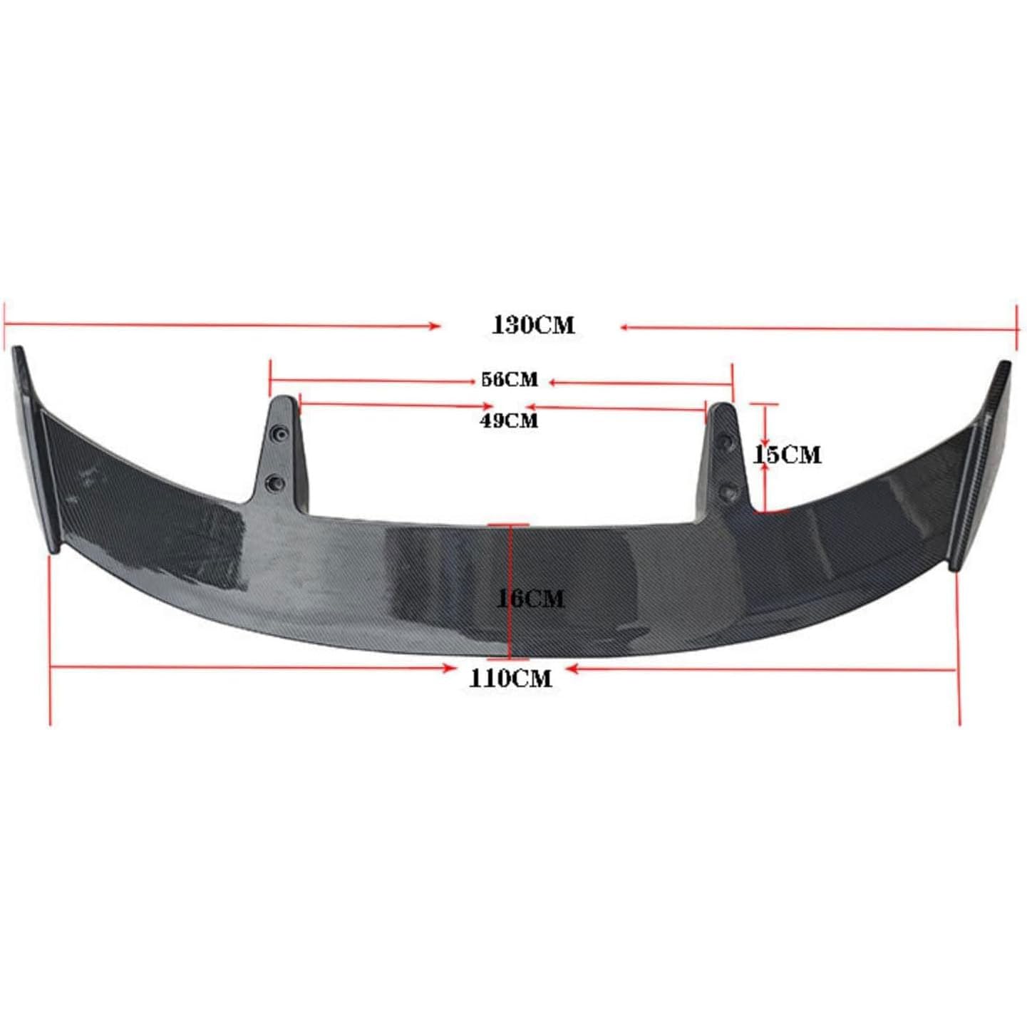 Spoiler Auto per Mini Countryman R60 F60 One/S/Cooper/JCW 2010-2019 2020 2021 2022 2023, Spoiler per Baule Posteriore Sul Tetto Tronco Spoiler Styling Modifica Accessori Auto,Gloss Black