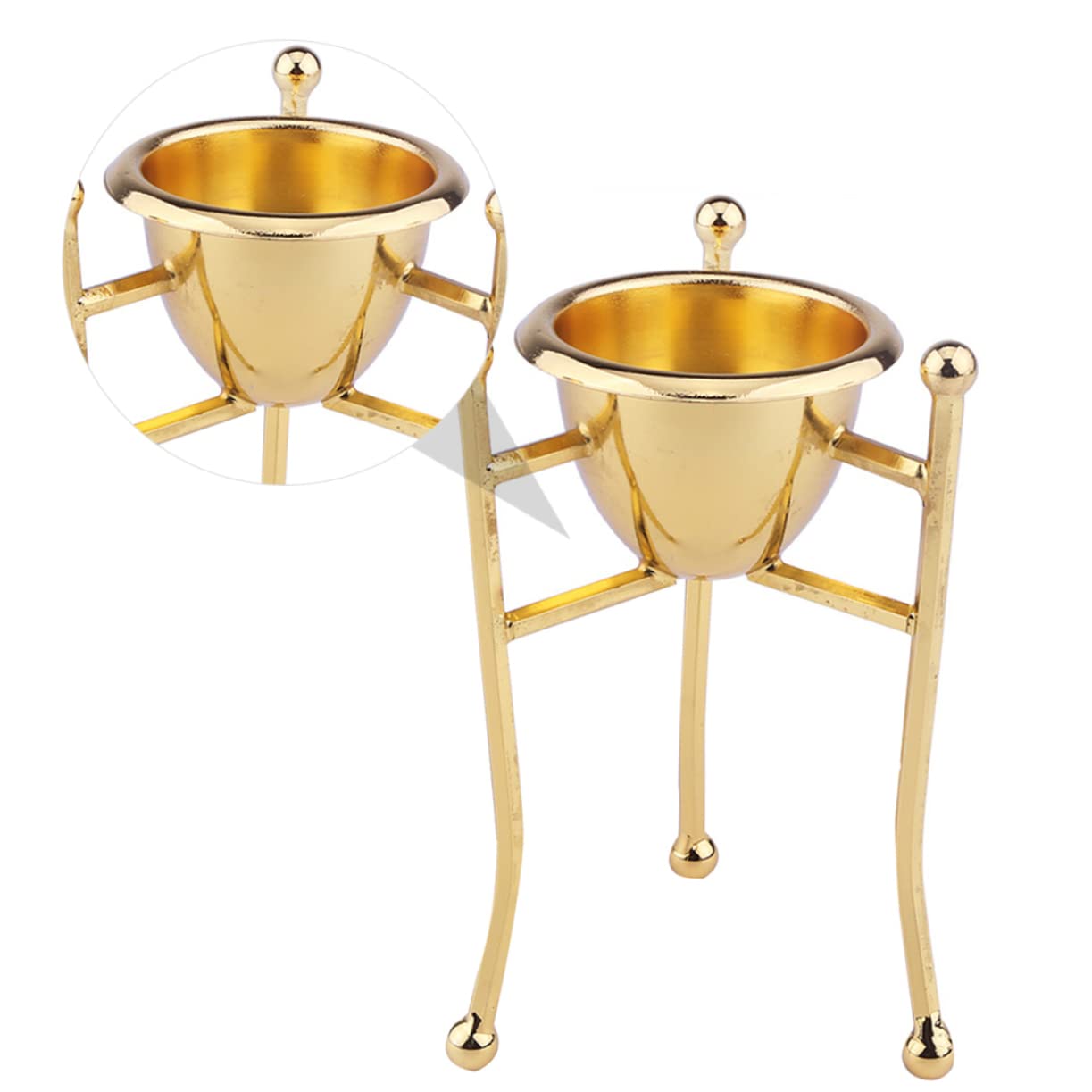 IMIKEYA 2pièces Support à Œufs Pur Récipient à Doré pour Cuisine Et Décoration De Pâques