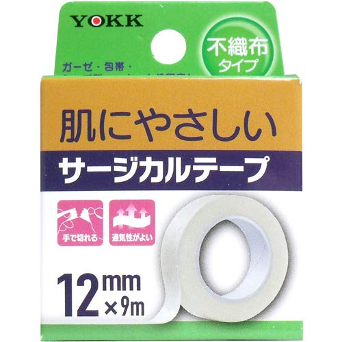 ヨック サージカルテープ 不織布タイプ 12mm*9m×10個セット
