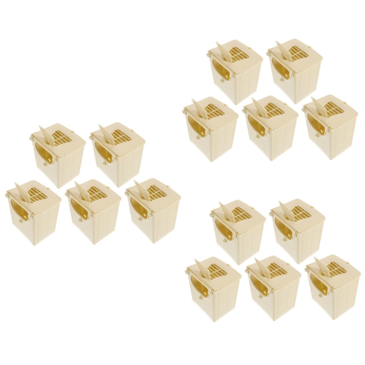 BESPORTBLE 15piezas Caja De Cría para Periquitos De Plástico para Aves Incubadora De Pájaros Casa para Agapornis y para y