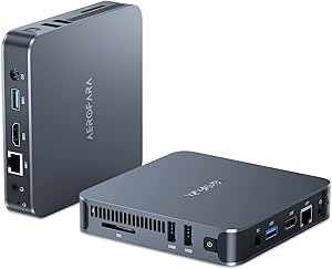 Mini PC Windows 11, 8Go DDR4 256Go ROM Mini Ordinateur de Bureau Intel Celeron N5105 avec 2,4+5 GHz WiFi, HDMI + VGA Double Affichage, 4K HD, 1000 Mbps, Tour PC pour Éducation,Business, Home Office