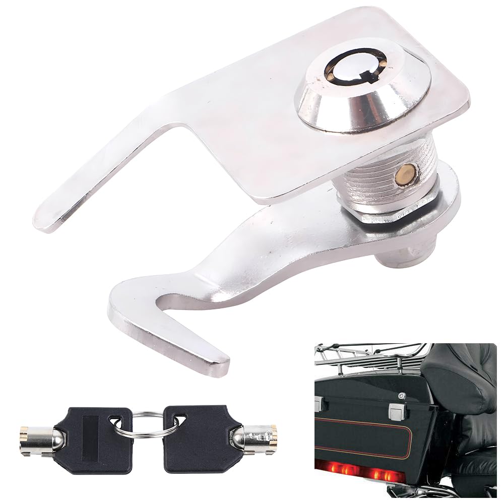 Motorcycle Saddle Bag tour pack trunk lock & keys Fits for Harley Touring Road King Electra Street Road Glide 1993-2013 Tour pak Latch