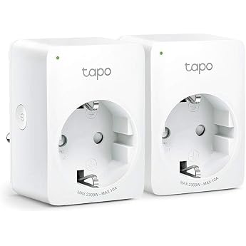 Tapo WLAN Smart Socket Tapo P100 2-Pack Smart Home Socket Compatible with Alexa/Google Home Voice Control Remote Access No Hub Required