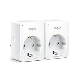 Tapo WLAN Smart Steckdose Tapo P100(2-Pack), Smart Home Steckdose kompatibel mit Alexa/Google Home,...