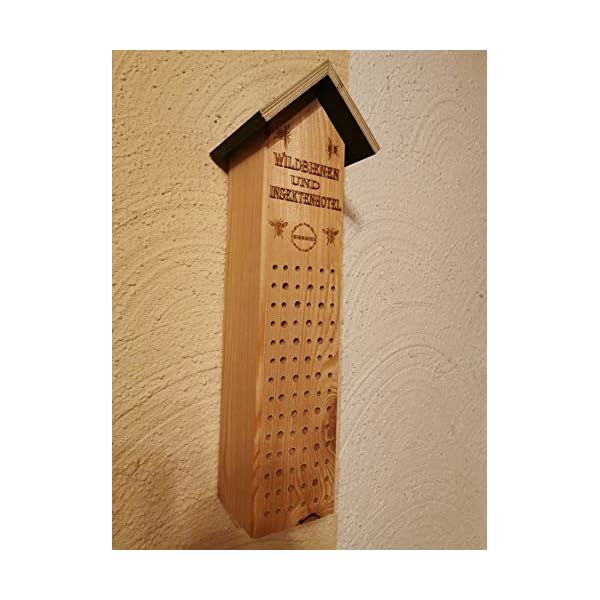 50cm hoch 🐝 XXL 🐝 Insektenhaus 🐝 Winterquartier Bienen Wildbienen Nistkasten aus Holz Insektenhotel Handmade in… – Bild 3