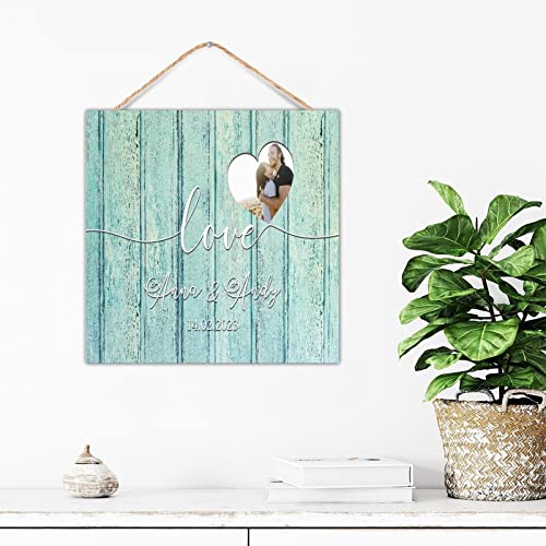 Panneau en bois cœur pour une décoration de mariage et réception