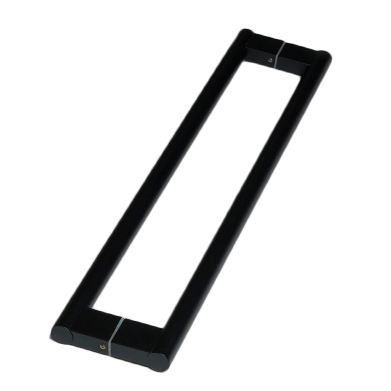 ZFUCMAYL Glass Door Handles,Rectangle Shower Door Handle,Stainless Steel Bar to Bar Door Handle for Barn Wood Door Slding Glass Gate Swing Door Pull(Black,Pitch-1500mm)