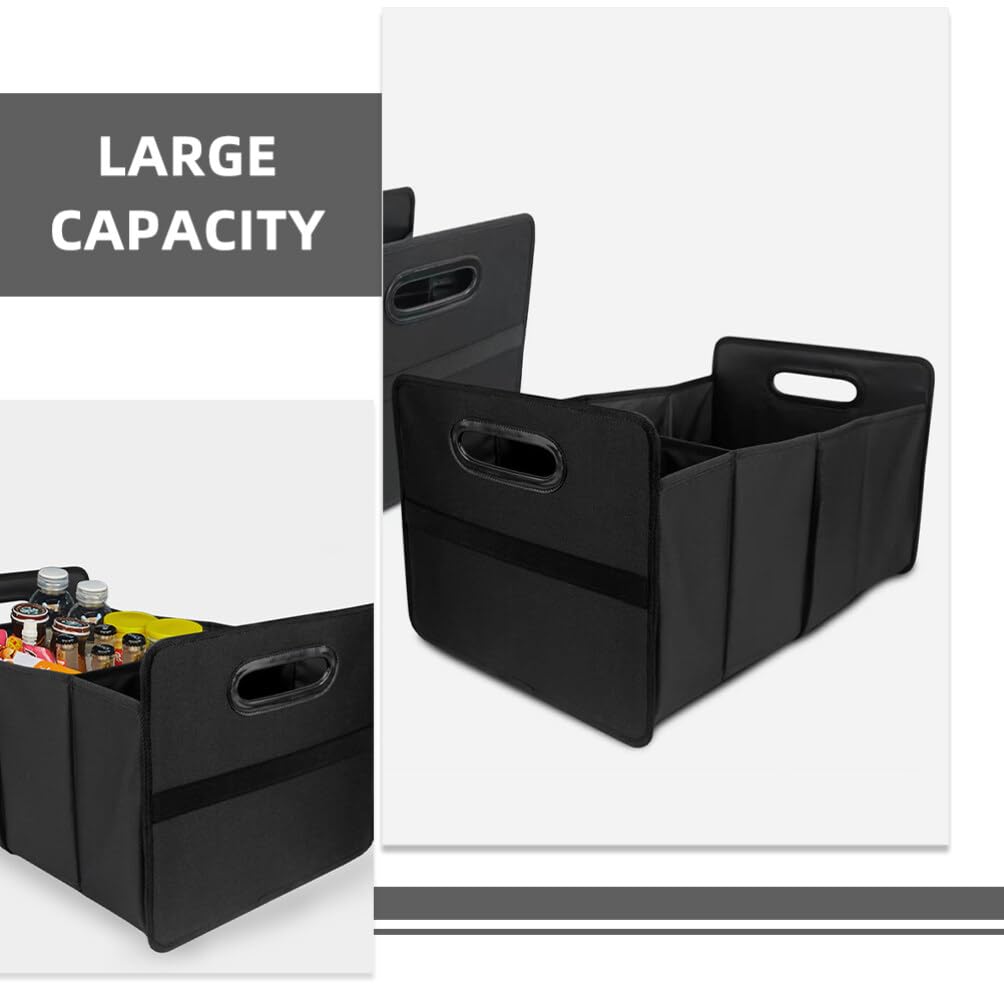 CALLARON Organizador Negro de Oxford Plegable de Tela Maletero de Coche