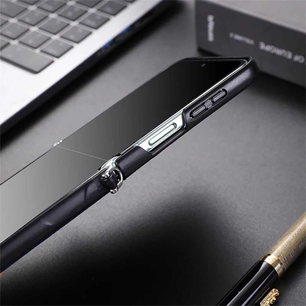 Etui z ładowaniem bezprzewodowym do Samsunga Galaxy Z Flip 7, Flip6, Flip5, Flip4, magnetyczne, khaki, do Galaxy Z Flip 7
