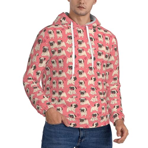 Sweat à capuche carlin unisexe pour vos soirées cocooning et balades