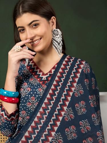 Image of SHIENZY Cotton Blend Kurta Set for Women