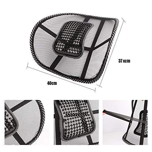 Uttizone Car seat chair massage back lumbar support Mesh ventilated cushion pad (1 pack) Uttizone Car seat chair massage back lumbar support Mesh ventilated cushion pad (1 pack)