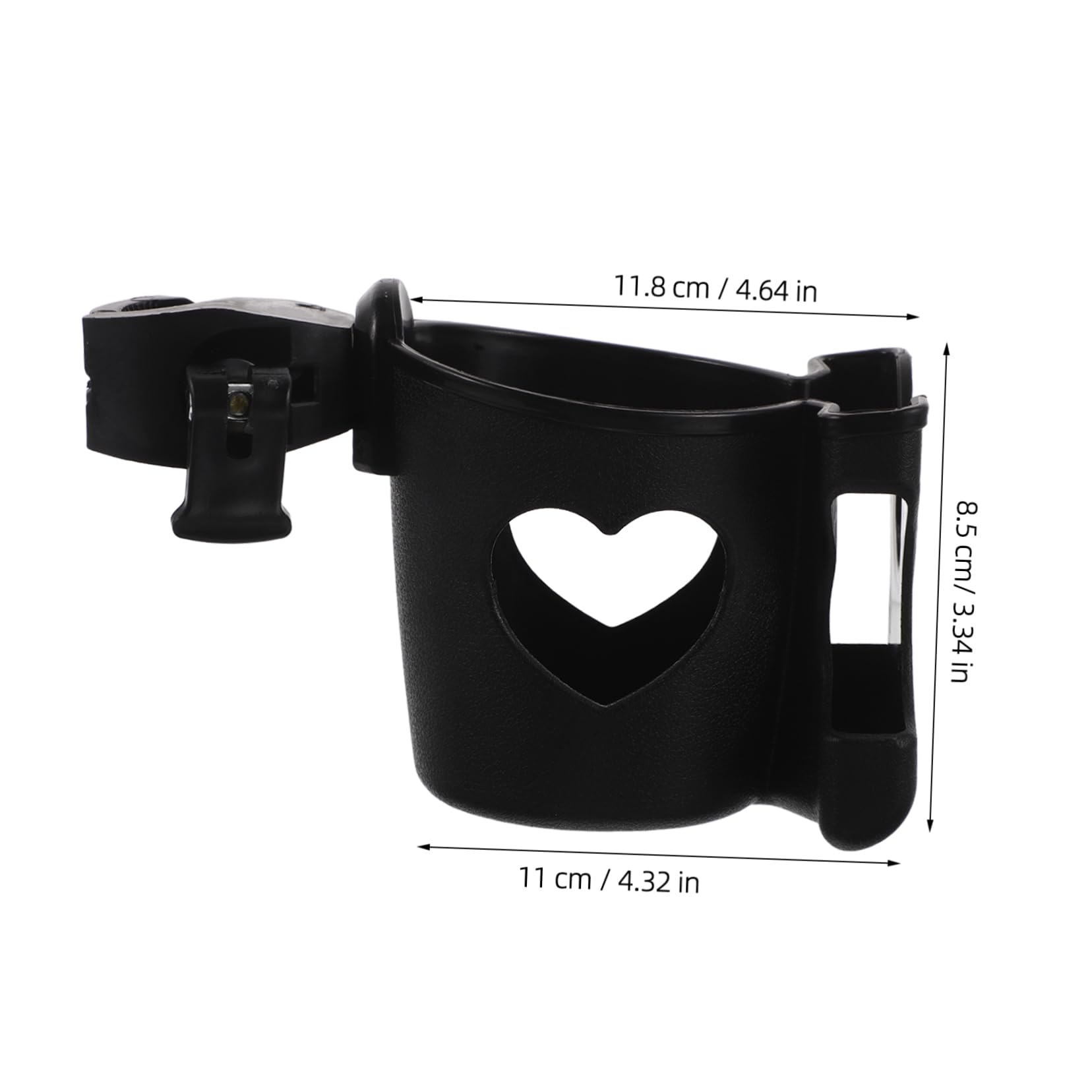 Healeved Djustable Handlebar Cup Holder for Bicycles Stroller Wheelchair Universal Beverage Holder