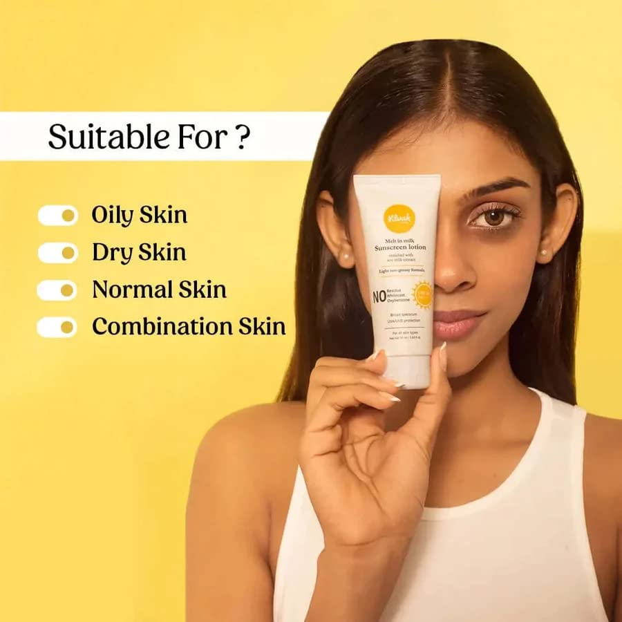 Compare Vilvah MeltInMilk Sunscreen SPF 50 PA+++ With Soy Milk