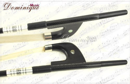Top D Z Strad #2603 Bass Bow Carbon Fiber Braided German Type 4/4