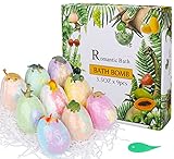 【Badebomben mit Spielzeug】Das Badebomben-Geschenkset für Kinder enthält 9 Dinosaurier eiförmige Badebomben (100g), jede Badebomben wird zufällig mit verschiedenen Dinosaurierspielzeugen im Inneren. Jede kohlensäurehaltige Badebomben mit Spielzeugüberraschung kann den Widerstand Ihrer Kinder gegen das Baden lindern und macht das Baden einfach und macht Spaß.